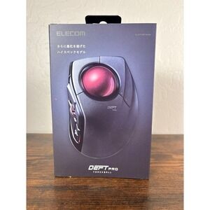 Elecom DEFT PRO Trackball Mouse M-DPT1MRBK Wireless Bluetooth Wired Black Red
